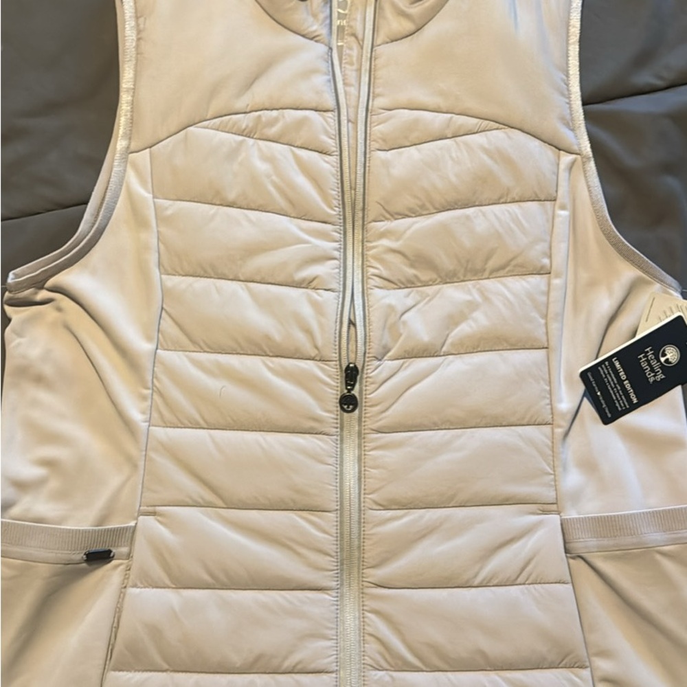 Healing Hands Ivory Quilted Vest
